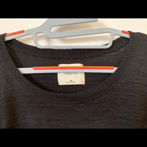 A&F black and blue sweater w tie knot in the front. Soft AF Cozy - Picture 7 of 7